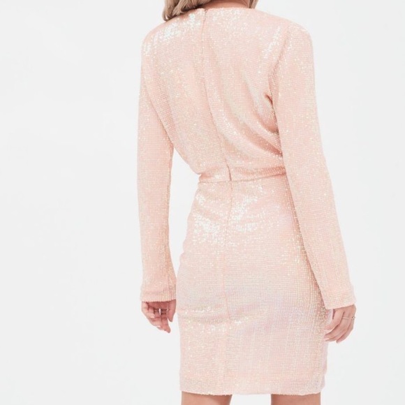 Lavish Alice Ruched Sequined mini Dress new w/tags - Picture 4 of 6